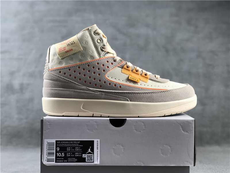 New 2022 Air Jordan 2 Retro Grey Yellow Shoes - Click Image to Close